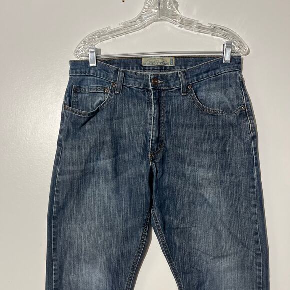 Wrangler Originals Relaxed Straight Flex Fit Distressed Blue Jeans Men’s 32x32 - Picture 2 of 5